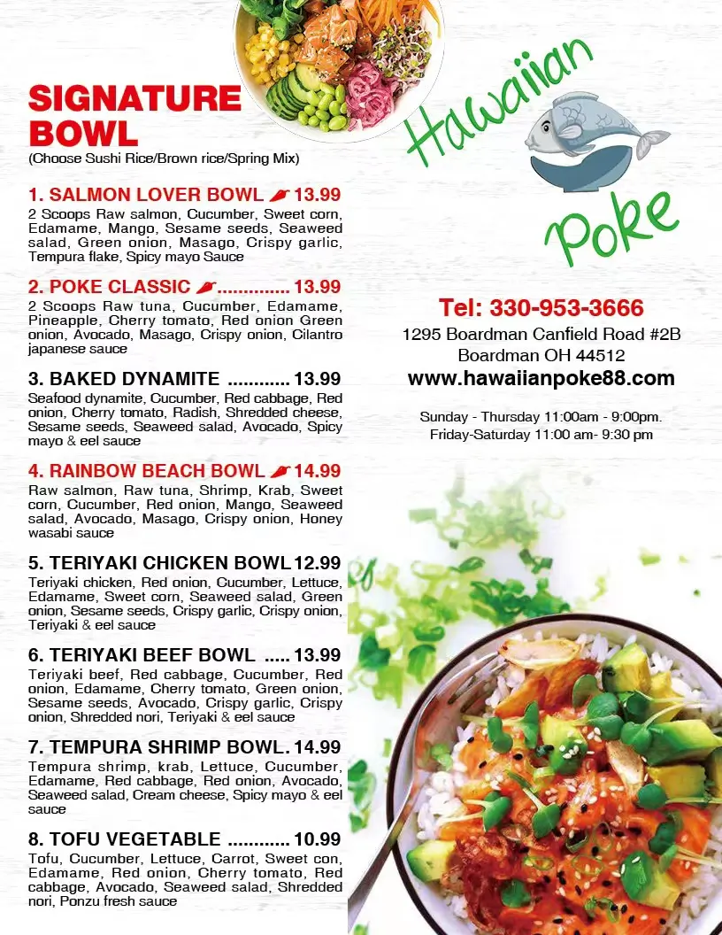 Order Online / Menu — Freshe Poke